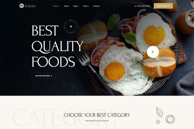 Kababi - Restaurant HTMLTemplate