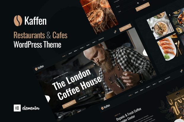 Kaffen - Cafe Restaurant Elementor WordPress Theme 1.1.8