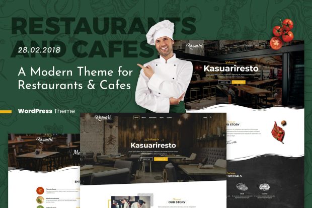 Kasuari | Restaurants and Cafes WordPress Theme 1.8