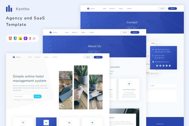 Kentho - Agency and SaaS Template