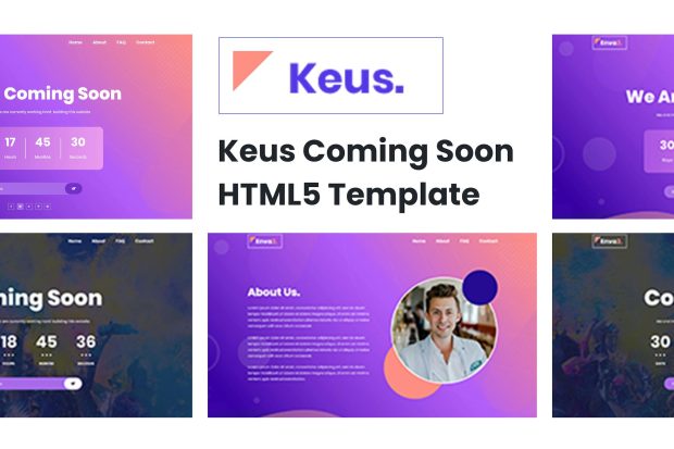 Keus - Creative Coming Soon HTML5 Template