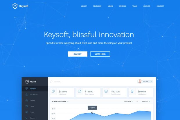 KeySoft - Software Landing Page