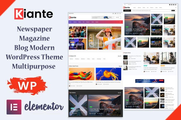 Kiante - Newspaper Magazine Blog Modern Theme 1.0.3