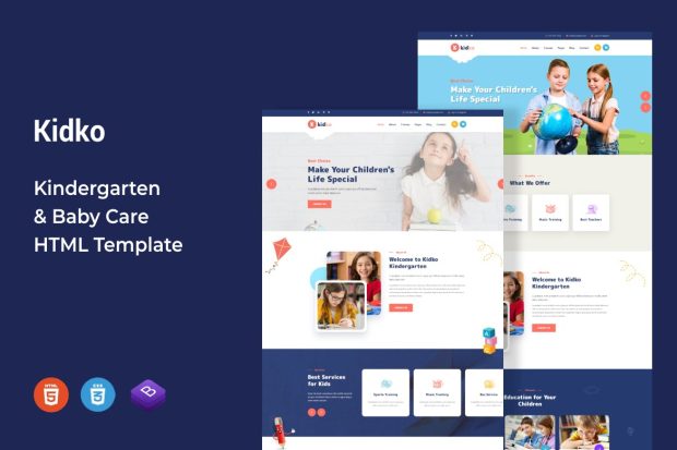 Kidko - Kindergarten & Baby Care HTML Template