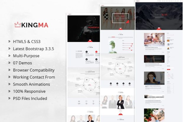 KingMa | Creative Business Onepage HTML Template