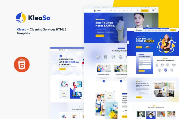 Kleaso – Cleaning Services HTML5 Template