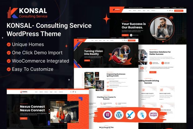 Konsal - Corporate Business & Consulting WordPress 1.0.0