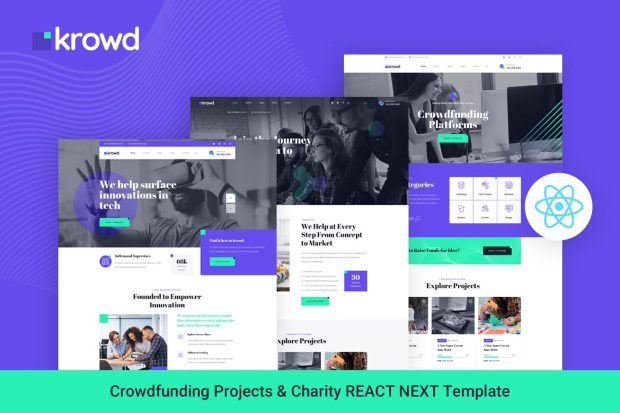 Krowd - Crowdfunding & Charity React Next Template