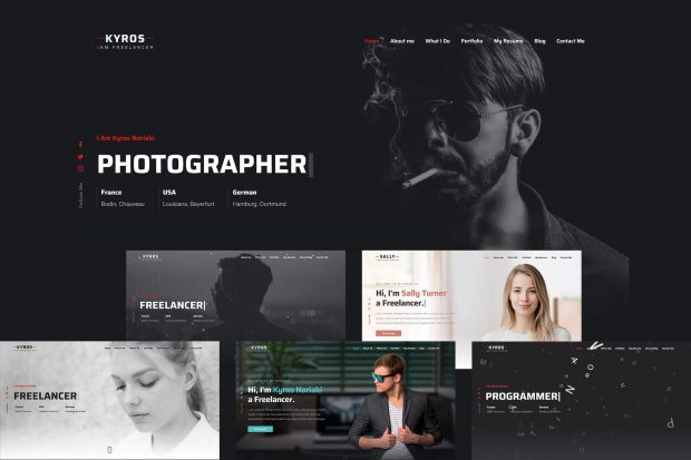 Kyros - Personal Portfolio HTML Website Template