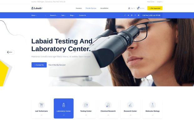 Labaid - Laboratory & Science Research Theme 1.0.1