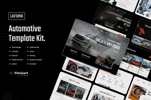 Lafuma - Car Rental & Auto Dealer Elementor Template Kit