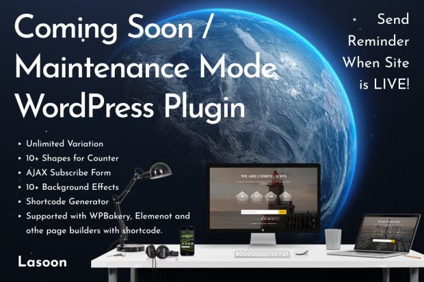 Lasoon - Coming Soon WordPress Plugin 2.0.0