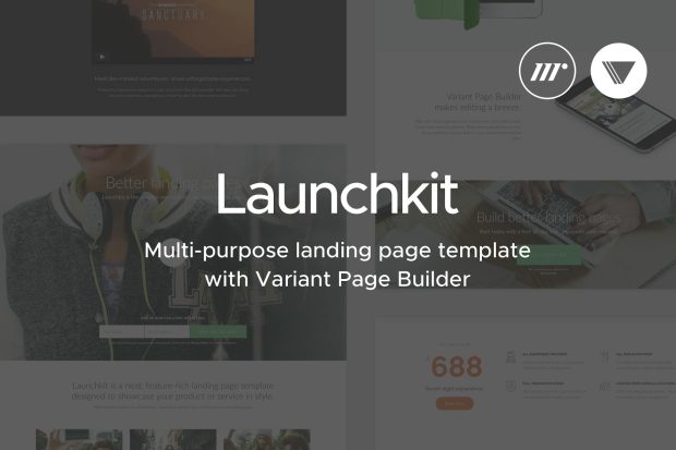 Launchkit | Landing Page Template with Builder