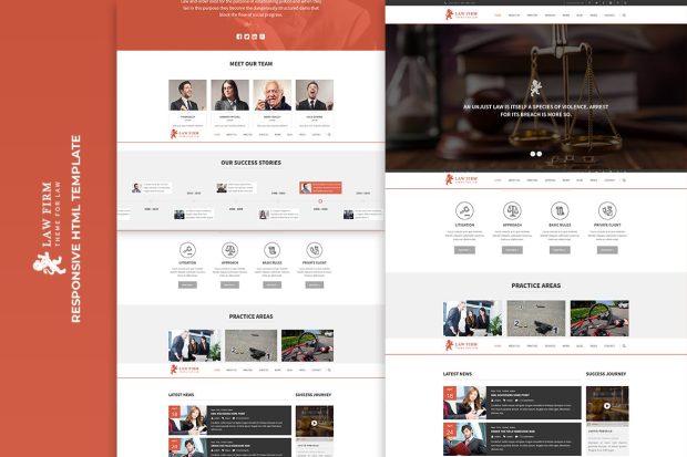 Law Firm - Responsive HTML Template