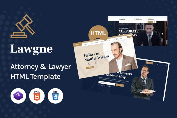 Lawgne - HTML Template for Attorney & Lawyers