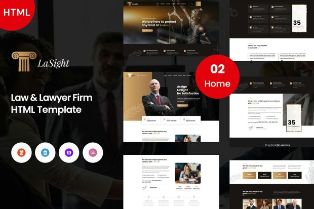 Lawsight - Law & Lawyer Template