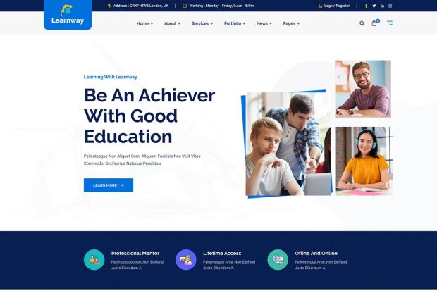 Learnway - Professional LMS Online Education Cours 1.0.0