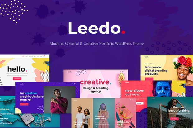 Leedo – Colorful & Creative Portfolio WP Theme 2.0.2