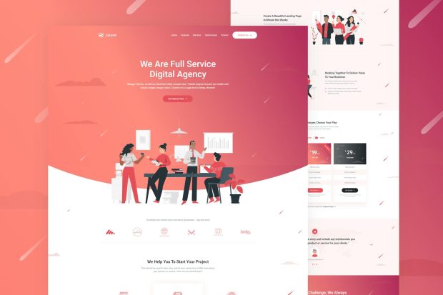 LeLand - Isometric Business HTML Landing Page