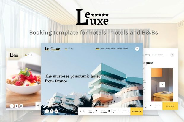 LeLuxe - Booking Hotel HTML Site Template