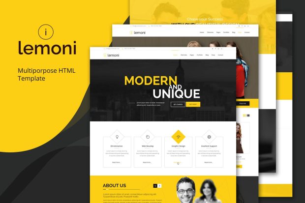 Lemoni - Multipurpose HTML5 Template