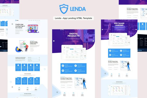 Lenda – App Landing HTML Template