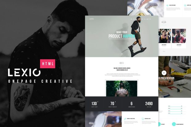 Lexio - Onepage Creative HTML Template