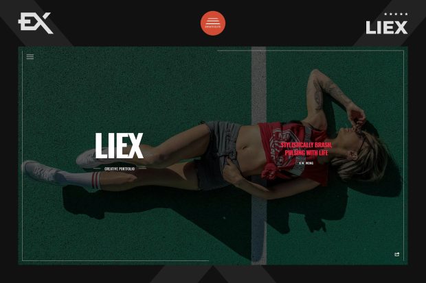 Liex - Creative One Page Portfolio Template