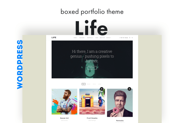 Life - Boxed Portfolio WordPress Theme 1.1.8