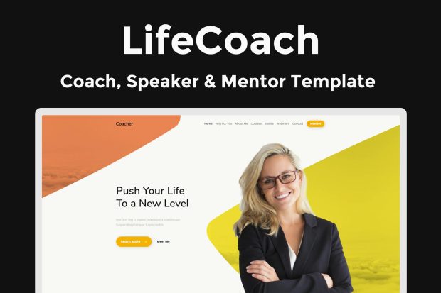 LifeCoach - Coach, Speaker & Mentor Template