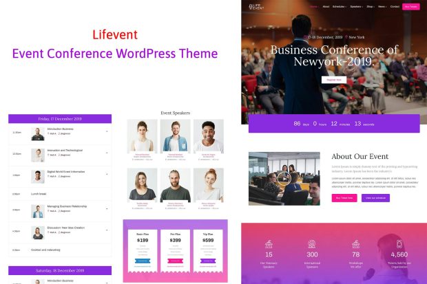 Lifevent - Conference Event WordPress Theme 1.1.4