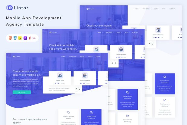 Lintor - Mobile App Development Agency Template