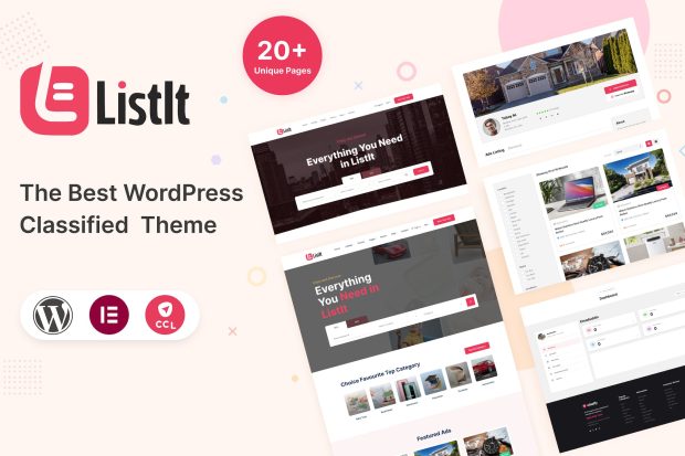 ListIt – Clasified WordPress Theme 1.6