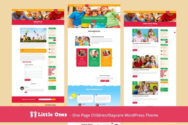 Little Ones - One Page Children/Daycare WordPress 1.0