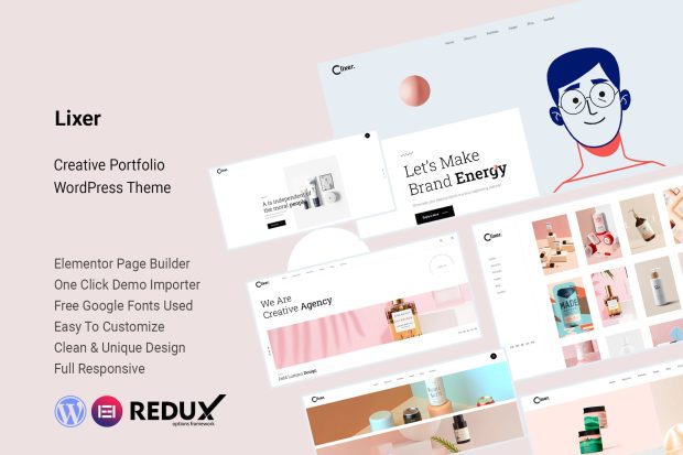 Lixer – Creative Portfolio WordPress Theme 1.1.0