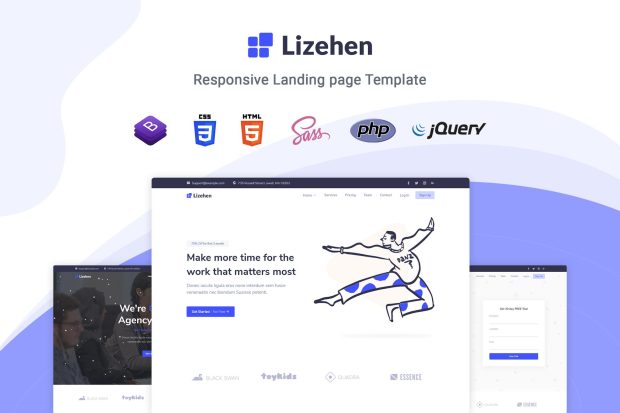 Lizehen - Landing Page Template