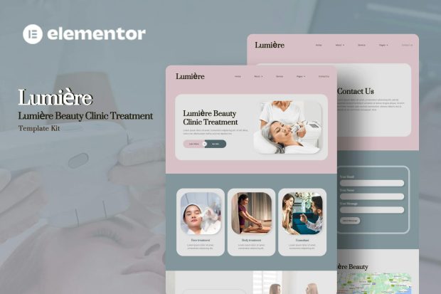 Lumiere - Beauty Clinic Treatment Elementor Template Kit