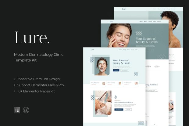 Lure - Modern Dermatology Elementor Template Kit