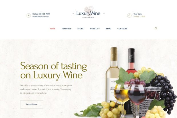 Luxury Wine | Liquor Store & Vineyard WP Theme 1.1.10