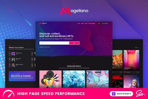 Magellano - NFT Marketplace Template