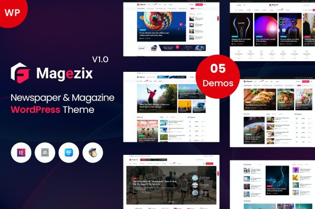 Magezix - Newspaper & Magazine WordPress Theme 1.0.7