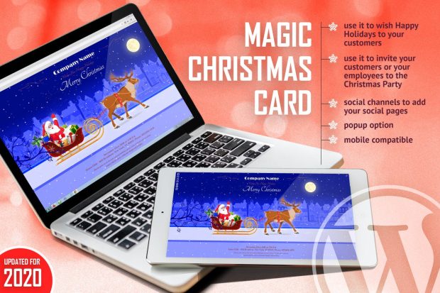 Magic Christmas Card With Animation - WP Plugin 1.1