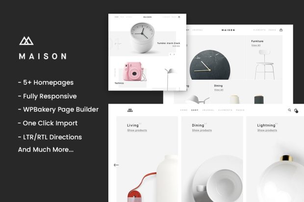 Maison - Minimalist eCommerce WordPress Theme 1.33