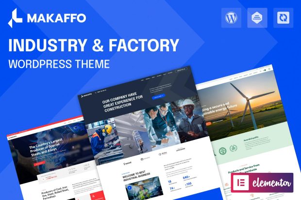 Makaffo | Industry & Factory WordPress Theme 1.1.5