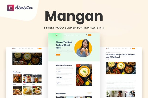 Mangan - Restaurant Elementor Template Kit