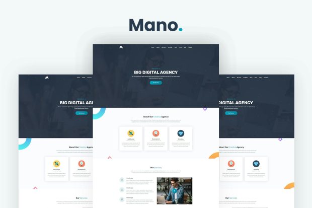 Mano - One Page Parallax