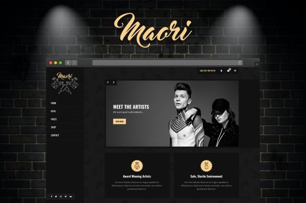 Maori - Tattoo Studio WordPress Theme 1.5.1