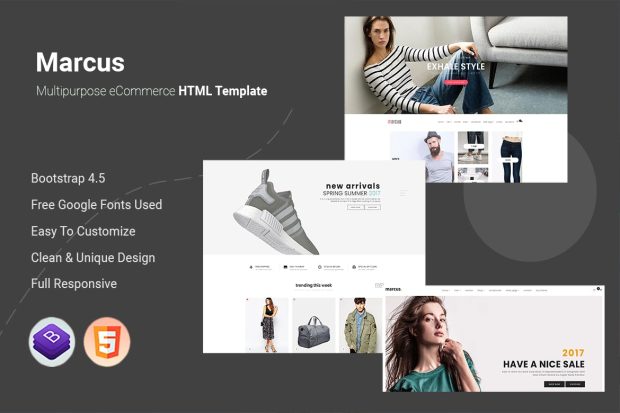 Marcus - Multipurpose eCommerce HTML Template