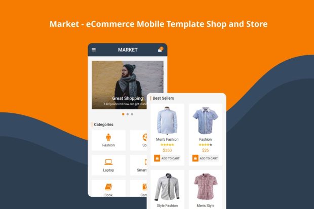 Market - eCommerce Mobile Template Shop and Store