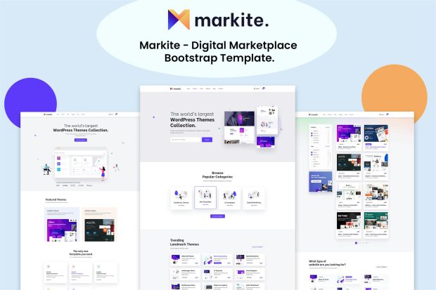 Markit - Digital Marketplace HTML5 Template